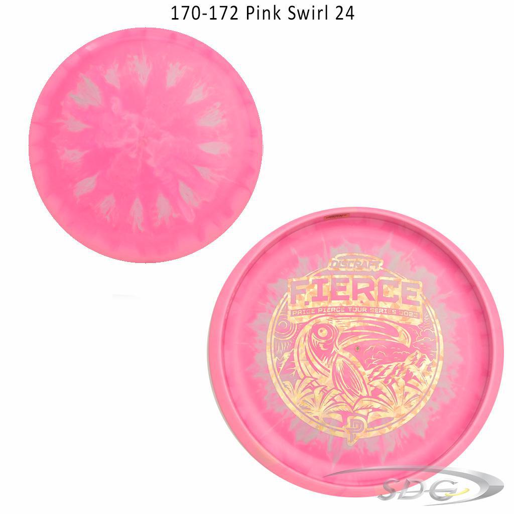 discraft-esp-fierce-bottom-stamp-2023-paige-pierce-tour-series-disc-golf-putter 170-172 Pink Swirl 24 