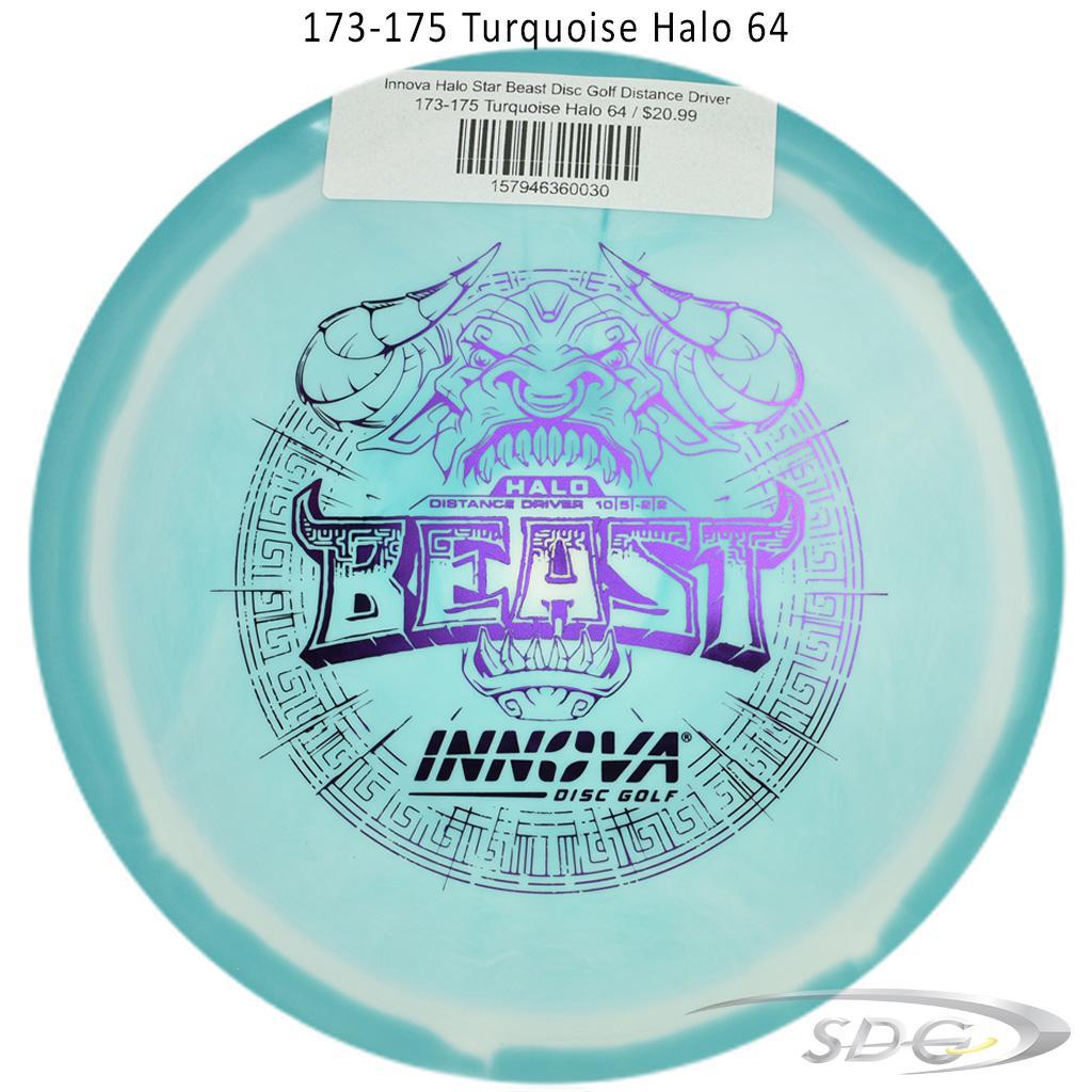 innova-halo-star-beast-disc-golf-distance-driver 173-175 Turquoise Halo 64 