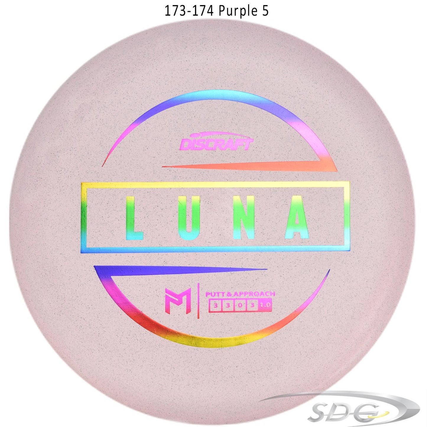 discraft-jawbreaker-rubber-blend-luna-paul-mcbeth-signature-disc-golf-putter 173-174 Purple 5 
