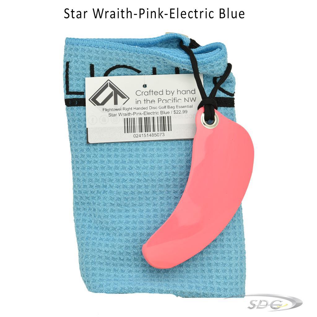 flightowel-right-handed-disc-golf-bag-essential Star Wraith-Pink-Electric Blue 