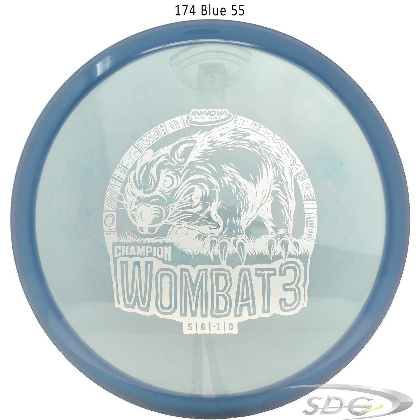 innova-champion-wombat3-disc-golf-mid-range 174 Blue 55 