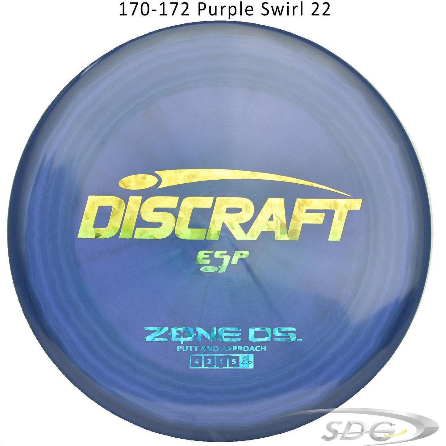 discraft-esp-zone-os-disc-golf-putter 170-172 Purple Swirl 22 