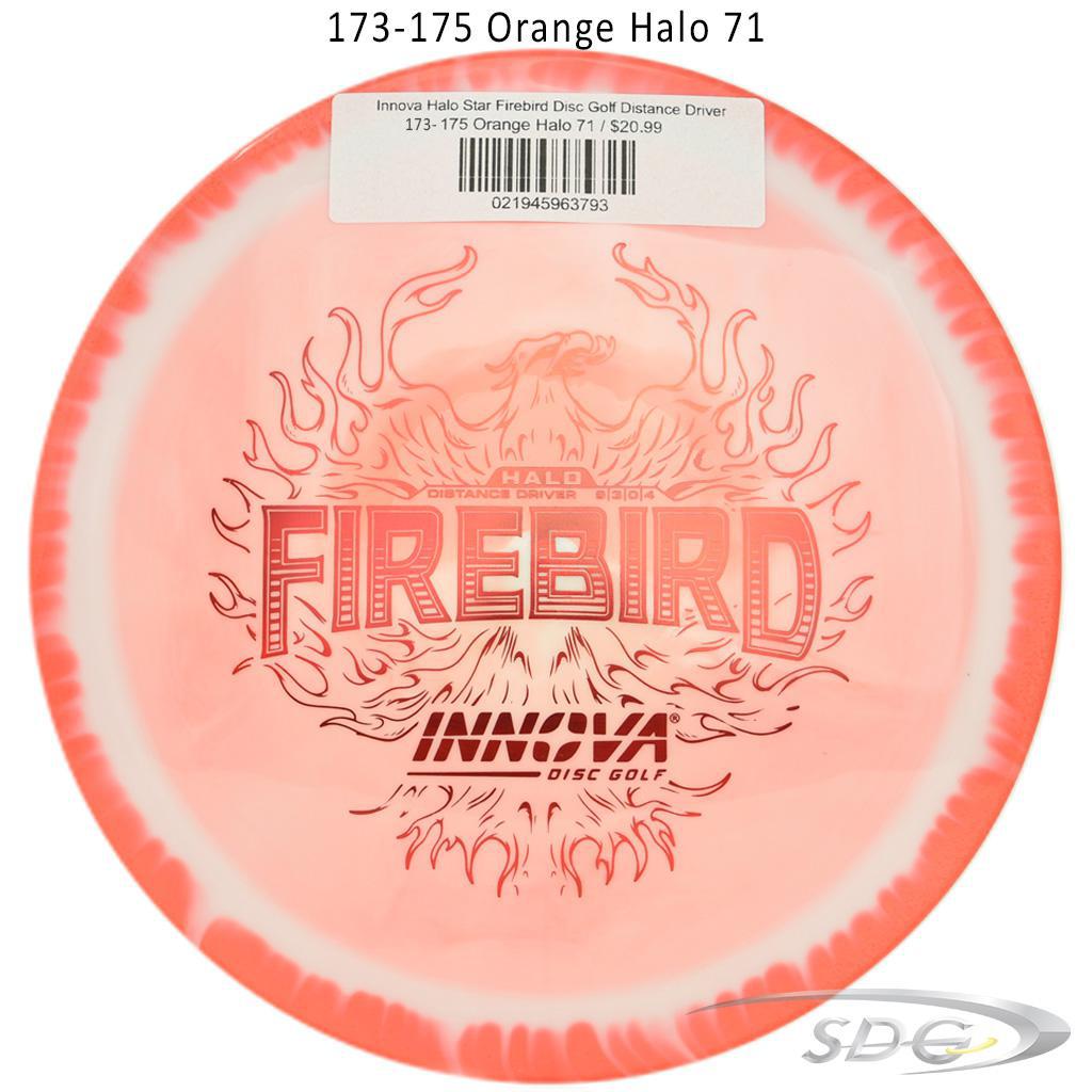 innova-halo-star-firebird-disc-golf-distance-driver 173-175 Orange Halo 71 