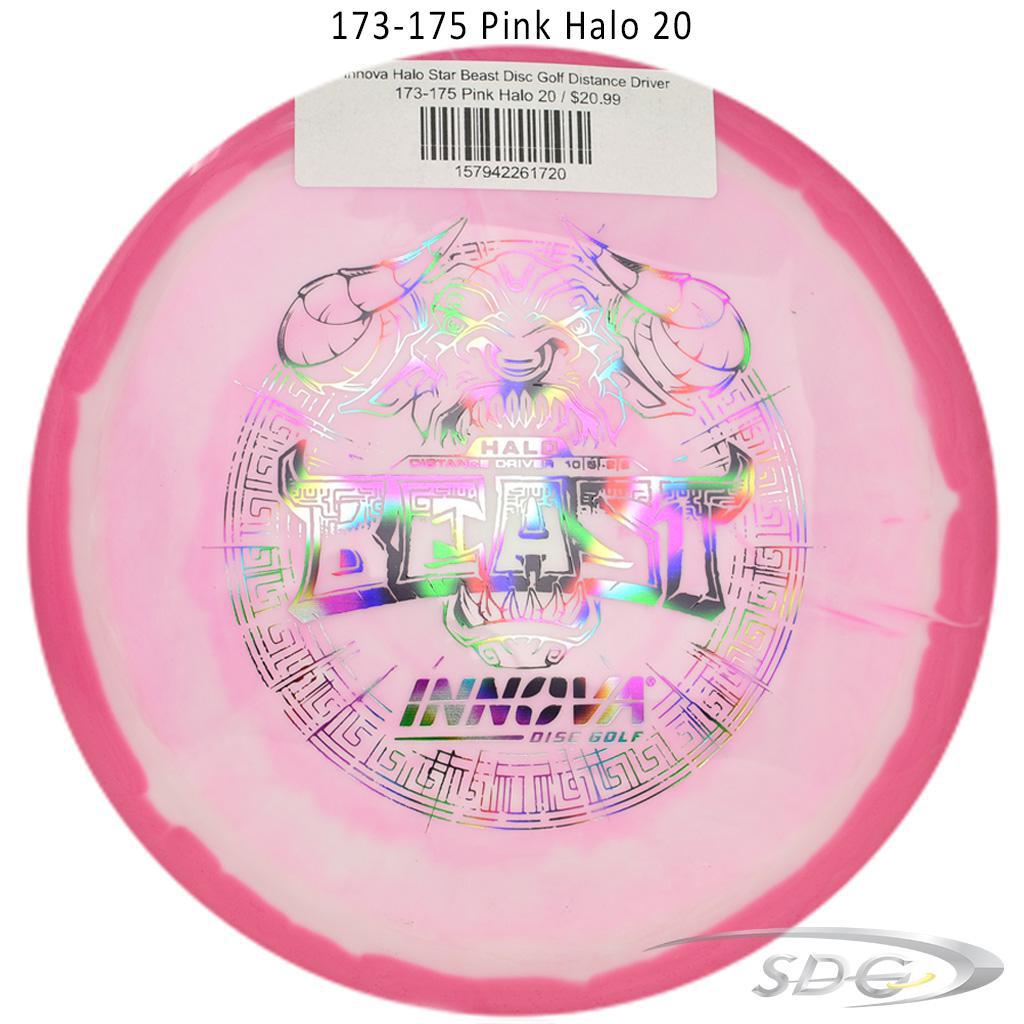 innova-halo-star-beast-disc-golf-distance-driver 173-175 Pink Halo 20 