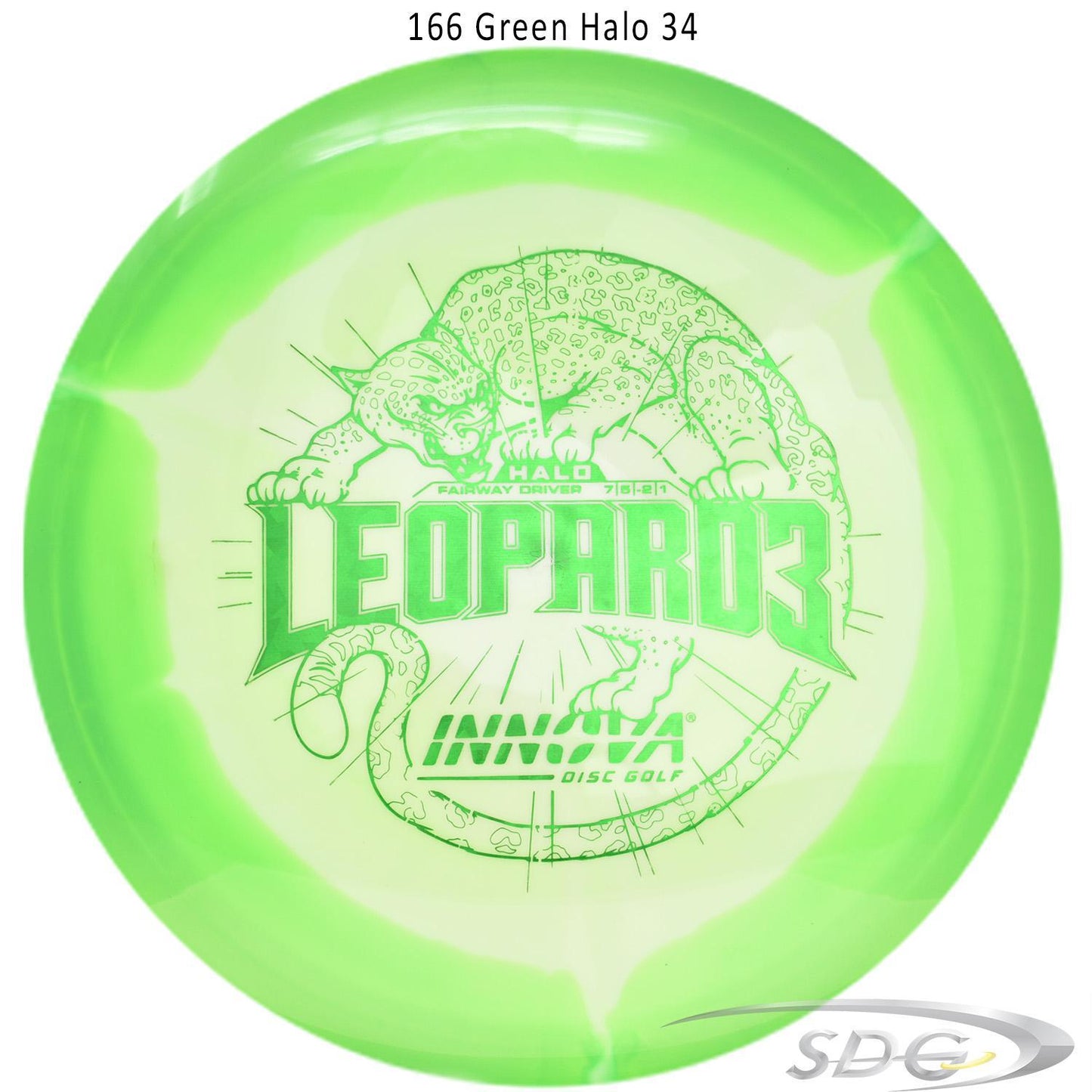 innova-halo-star-leopard3-disc-golf-fairway-driver 166 Green Halo 34 