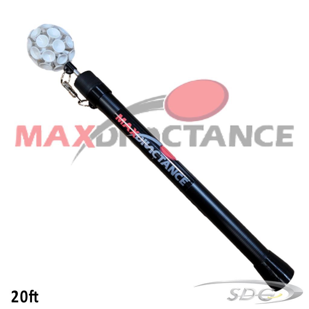 Max Disctance 20ft Carbon Fiber Disc Retriever with suction cup head 