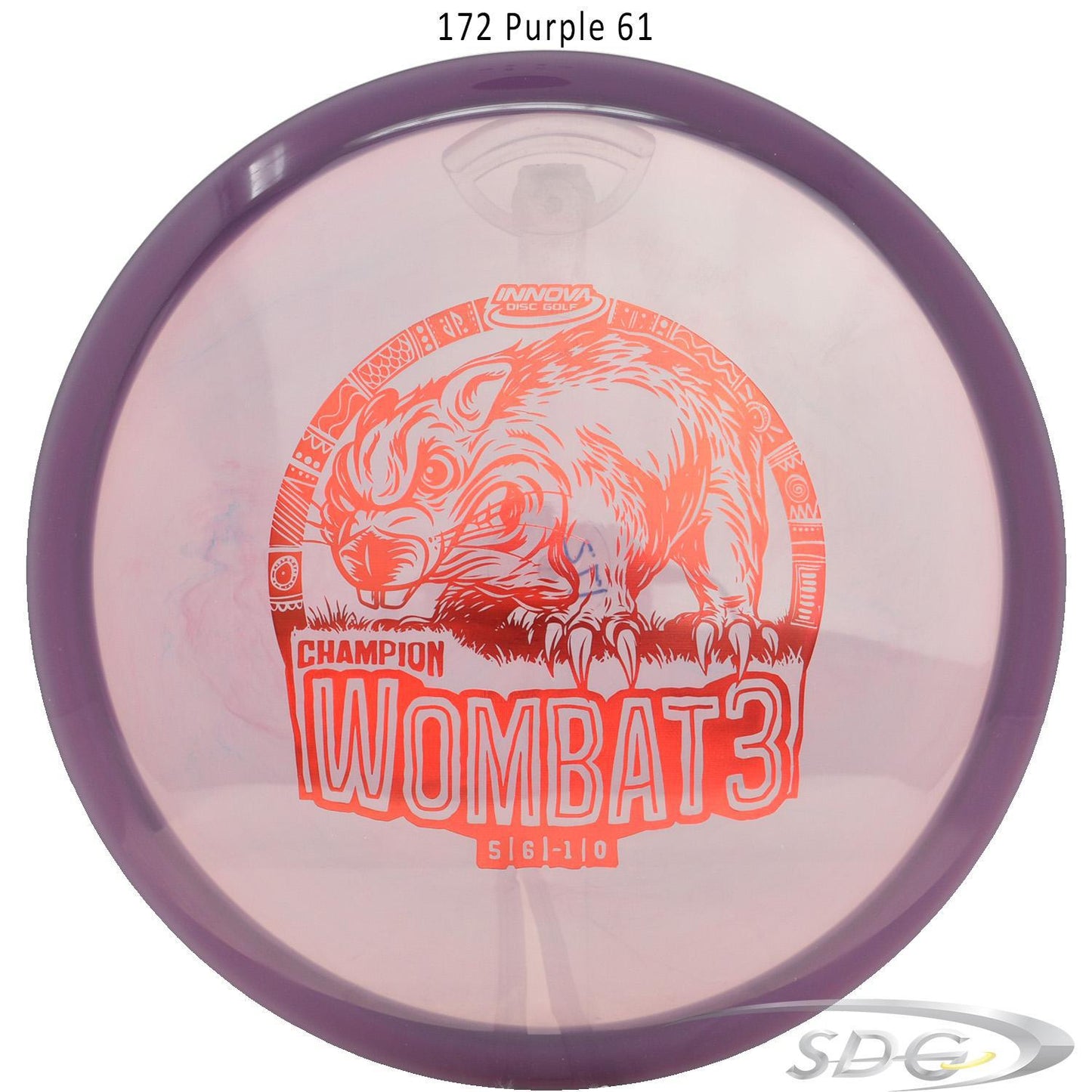 innova-champion-wombat3-disc-golf-mid-range 172 Purple 61 