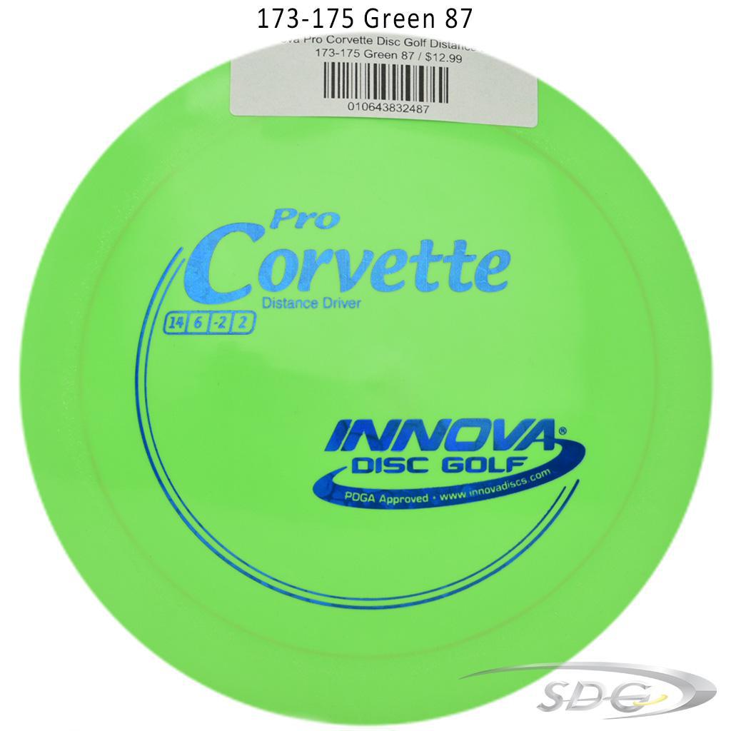 innova-pro-corvette-disc-golf-distance-driver 173-175 Green 87 