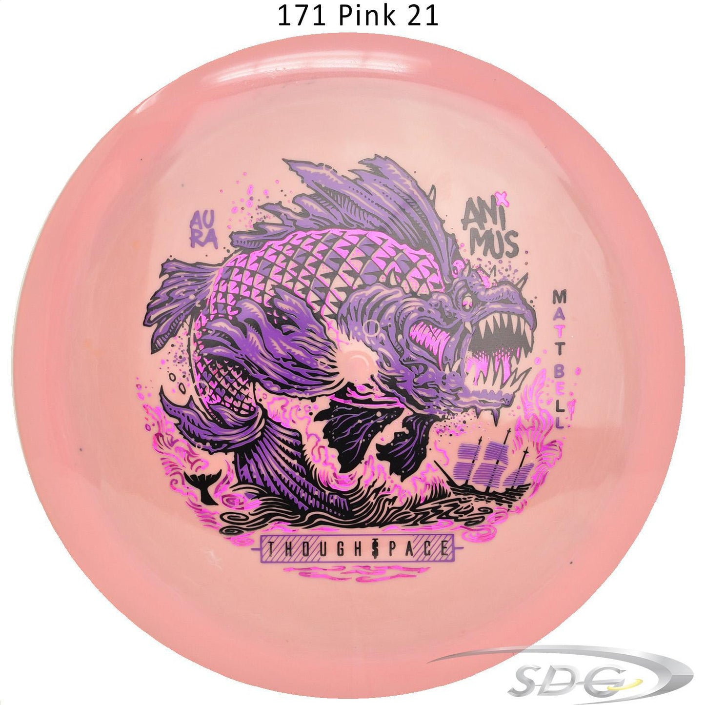 tsa-aura-animus-matt-bell-signature-series-disc-golf-distance-driver 171 Pink 21 