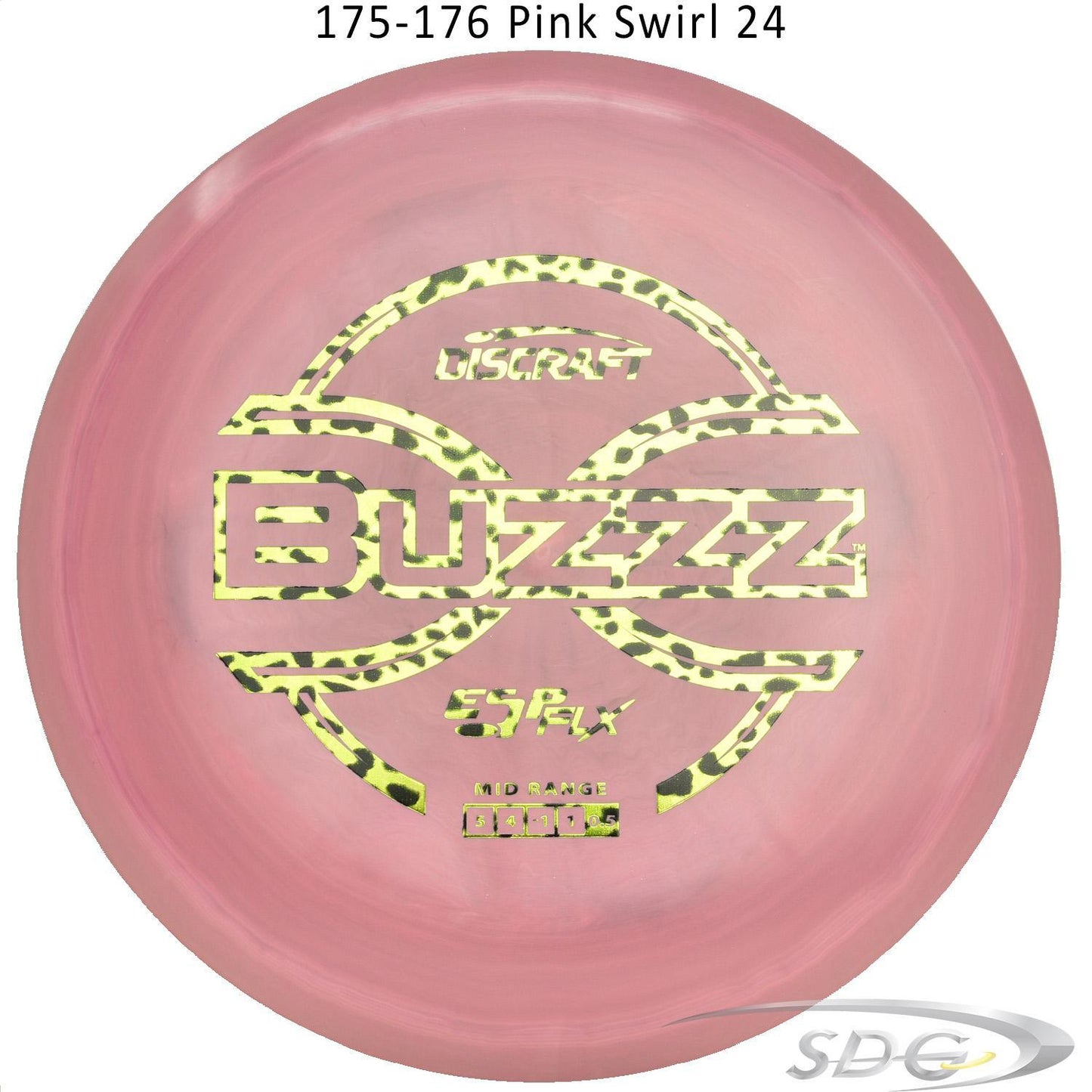 dicraft-esp-flx-buzzz-disc-golf-mid-range 175-176 Pink Swirl 24