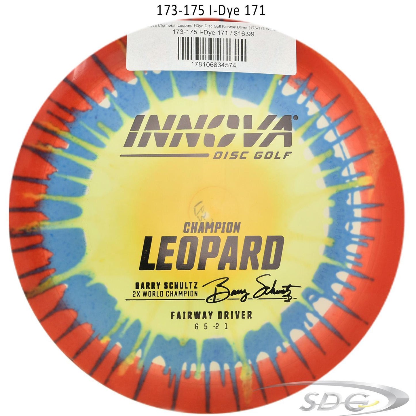 innova-champion-leopard-i-dye-disc-golf-fairway-driver 173-175 I-Dye 171 
