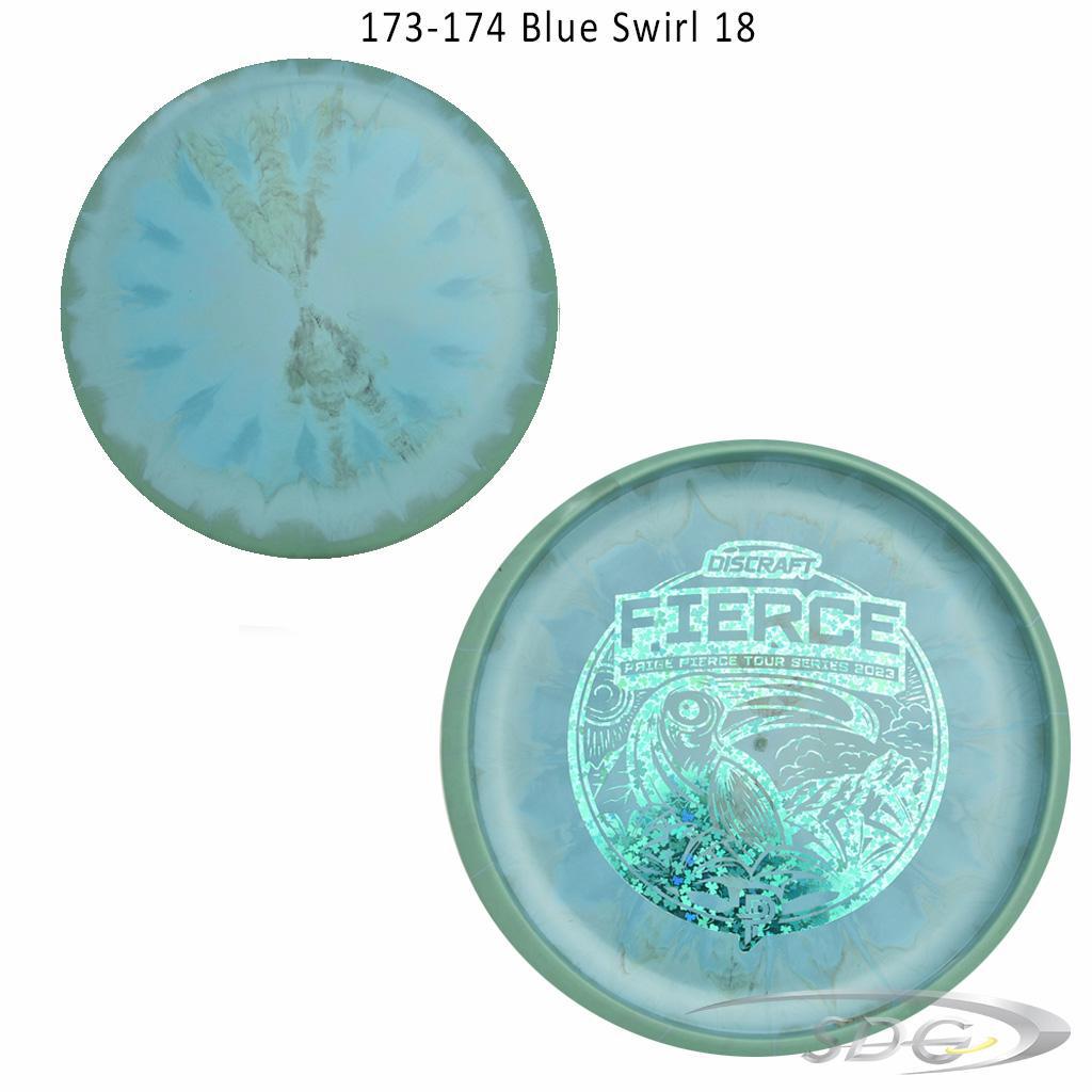 discraft-esp-fierce-bottom-stamp-2023-paige-pierce-tour-series-disc-golf-putter 173-174 Blue Swirl 18 