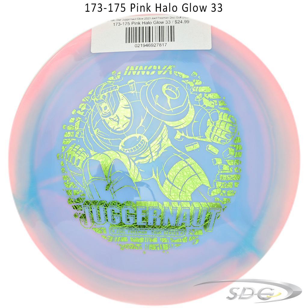 innova-halo-star-juggernaut-glow-2023-joel-freeman-disc-golf-distance-driver 173-175 Pink Halo Glow 33 