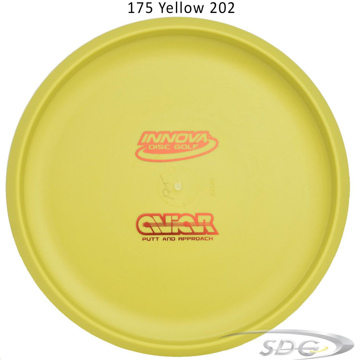 innova-dx-aviar-bottom-stamp-disc-golf-putter 175 Yellow 202 