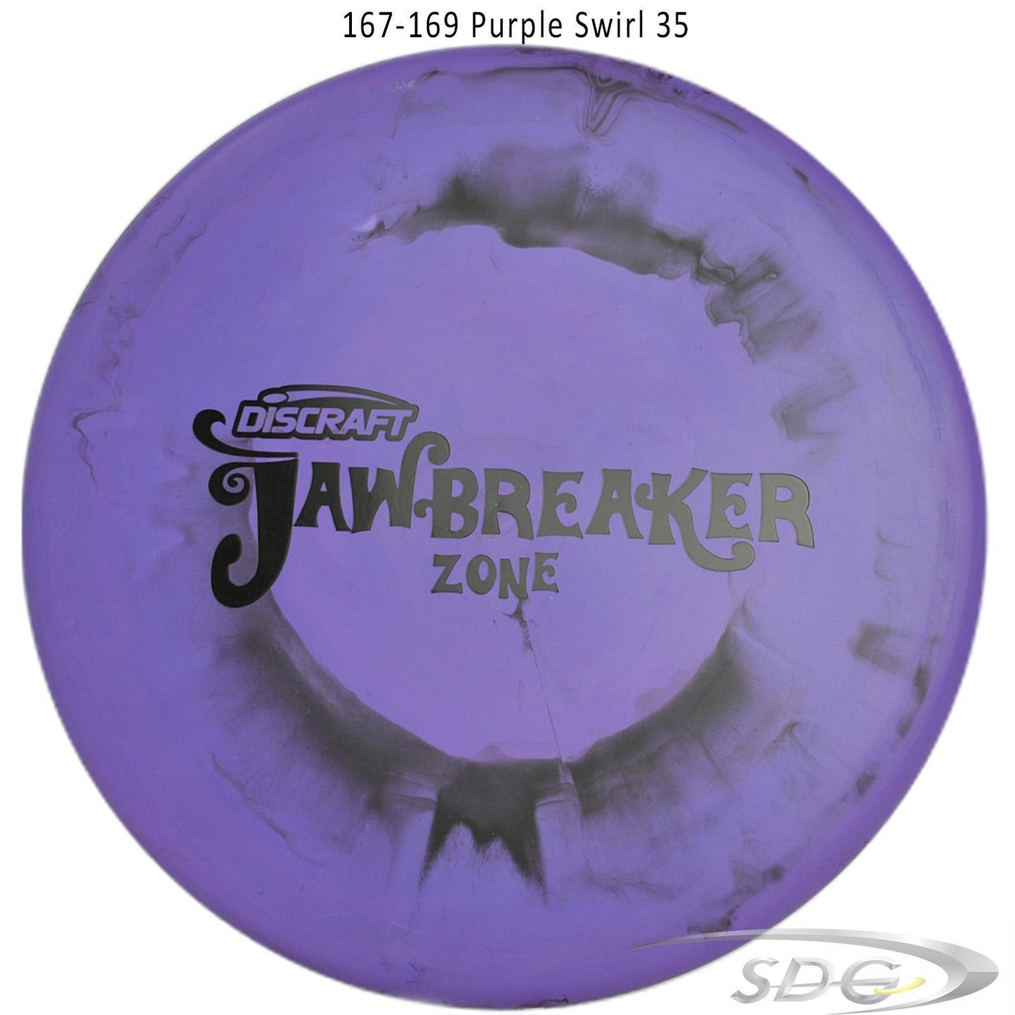 discraft-jawbreaker-zone-disc-golf-putter 167-169 Purple Swirl 35