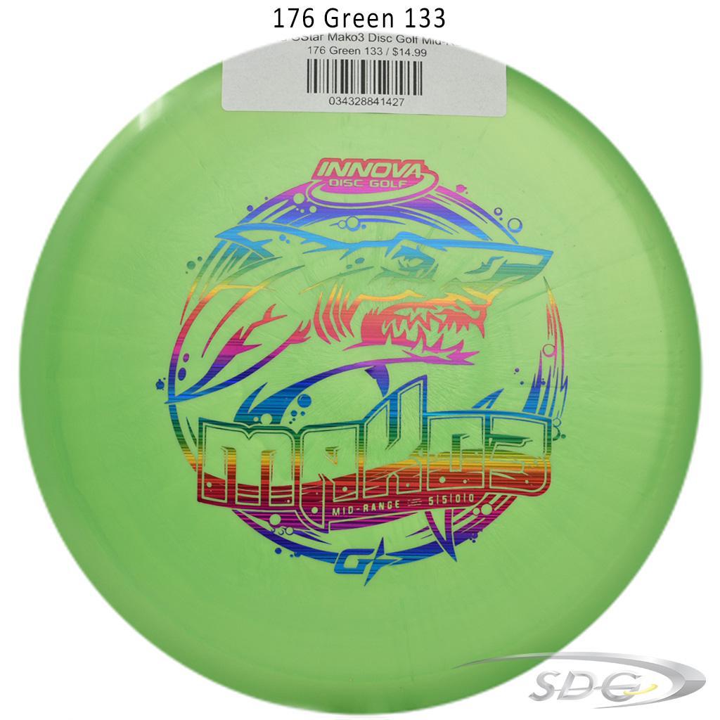 innova-gstar-mako3-disc-golf-mid-range 176 Green 133 