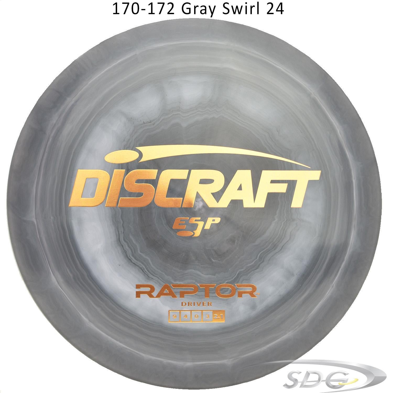 discraft-esp-raptor-disc-golf-distance-driver 170-172 Gray Swirl 24