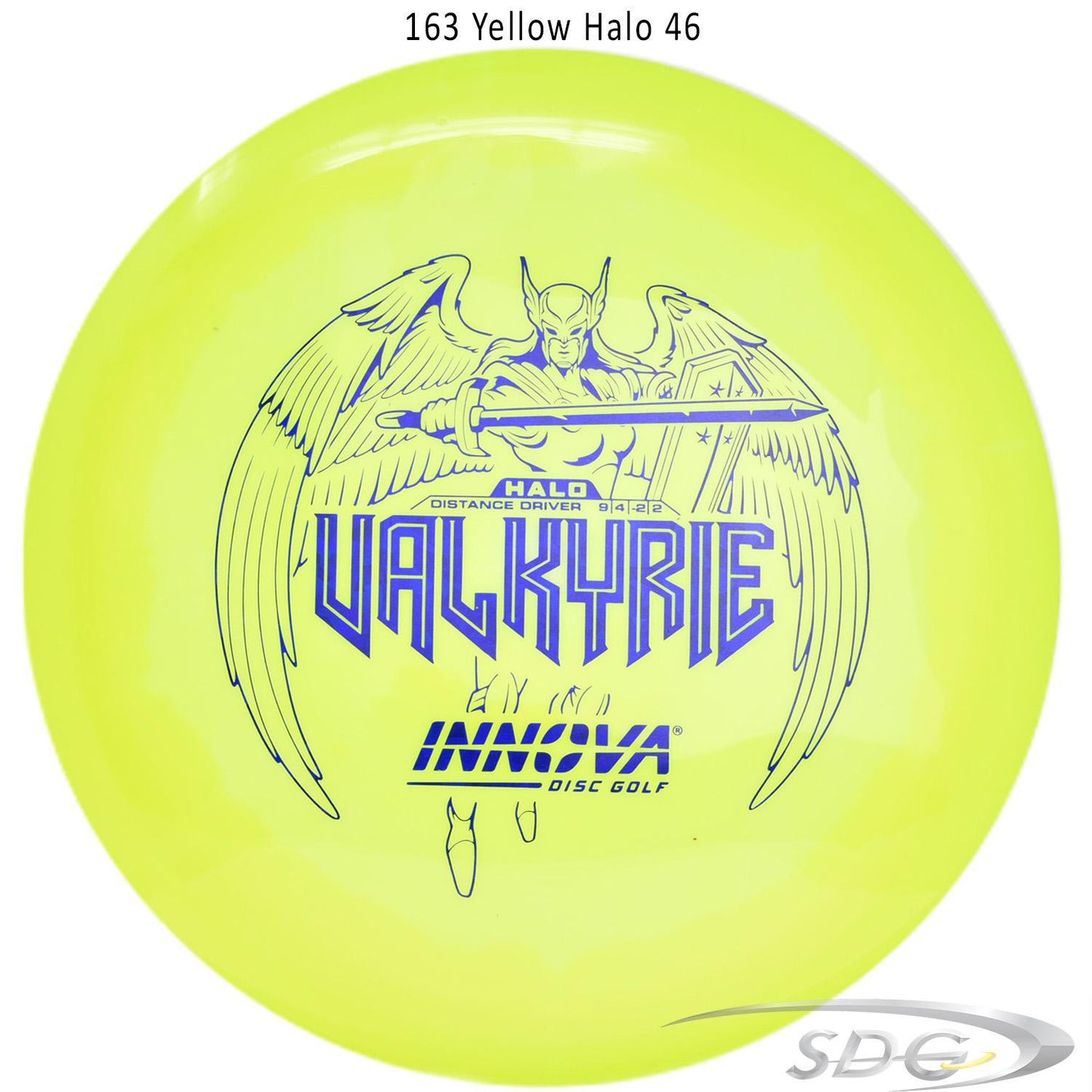 innova-halo-star-valkyrie-disc-golf-distance-driver 163 Yellow Halo 46 