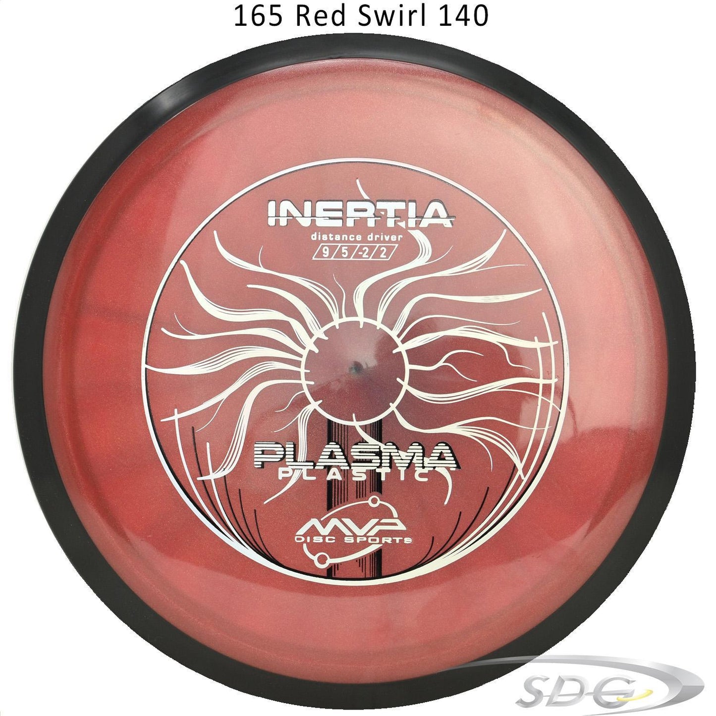 mvp-plasma-inertia-disc-golf-distance-driver 165 Red Swirl 140 