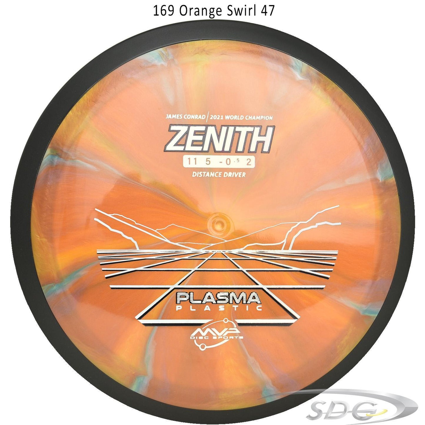 mvp-plasma-zenith-disc-golf-distance-driver 169 Orange Swirl 47 