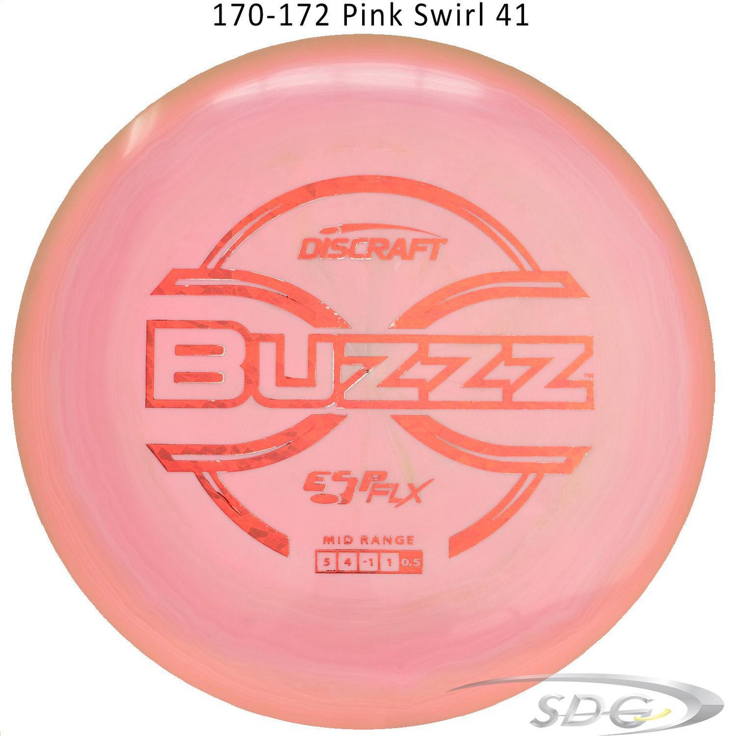 dicraft-esp-flx-buzzz-disc-golf-mid-range 170-172 Pink Swirl 41