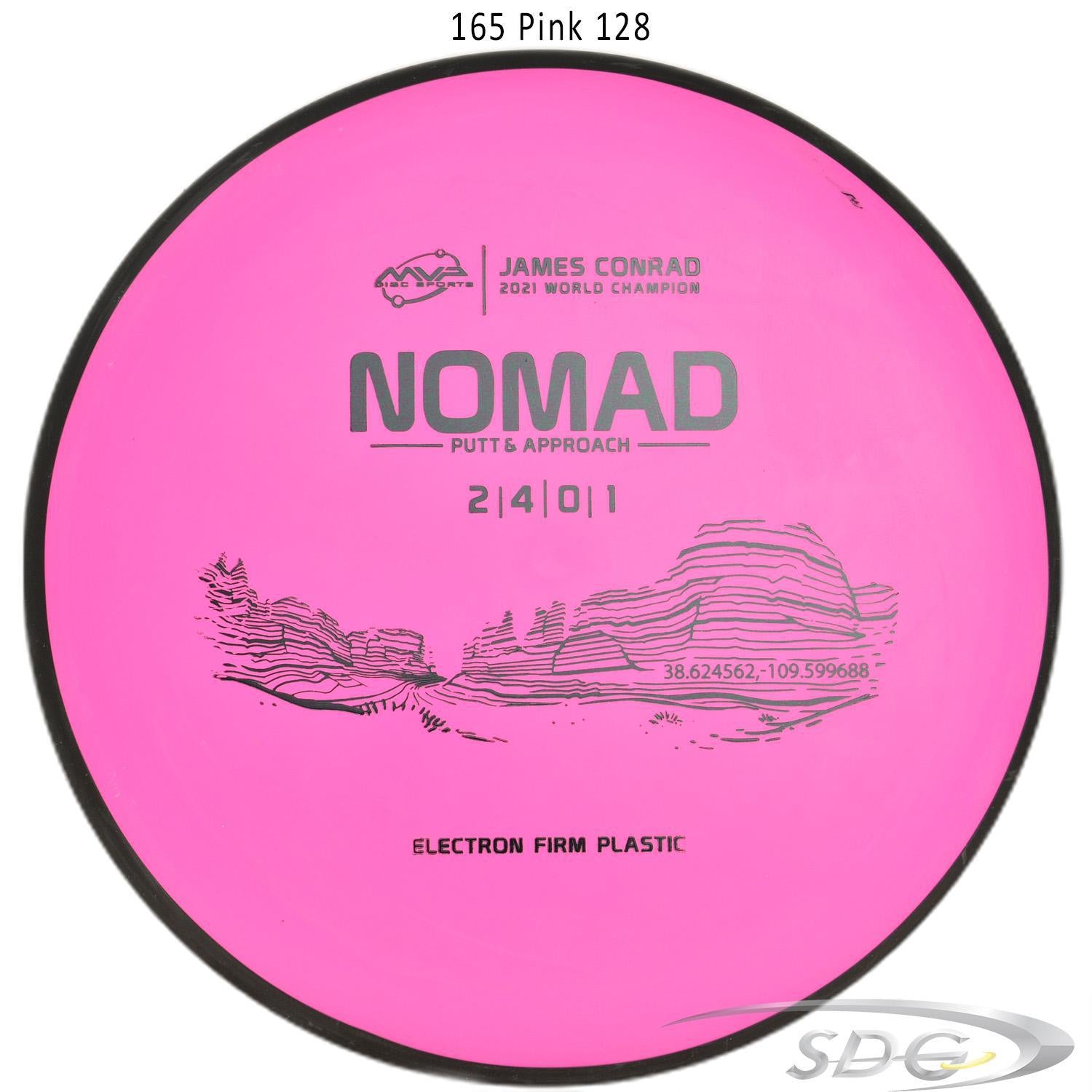 mvp-electron-nomad-firm-james-conrad-edition-disc-golf-putter 165 Pink 128 