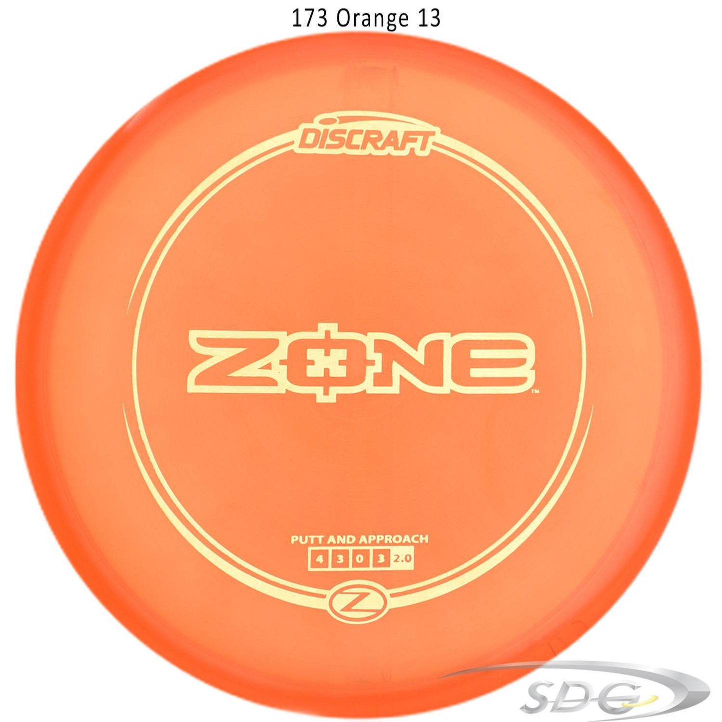 discraft-z-line-zone-disc-golf-putter 173 Orange 13