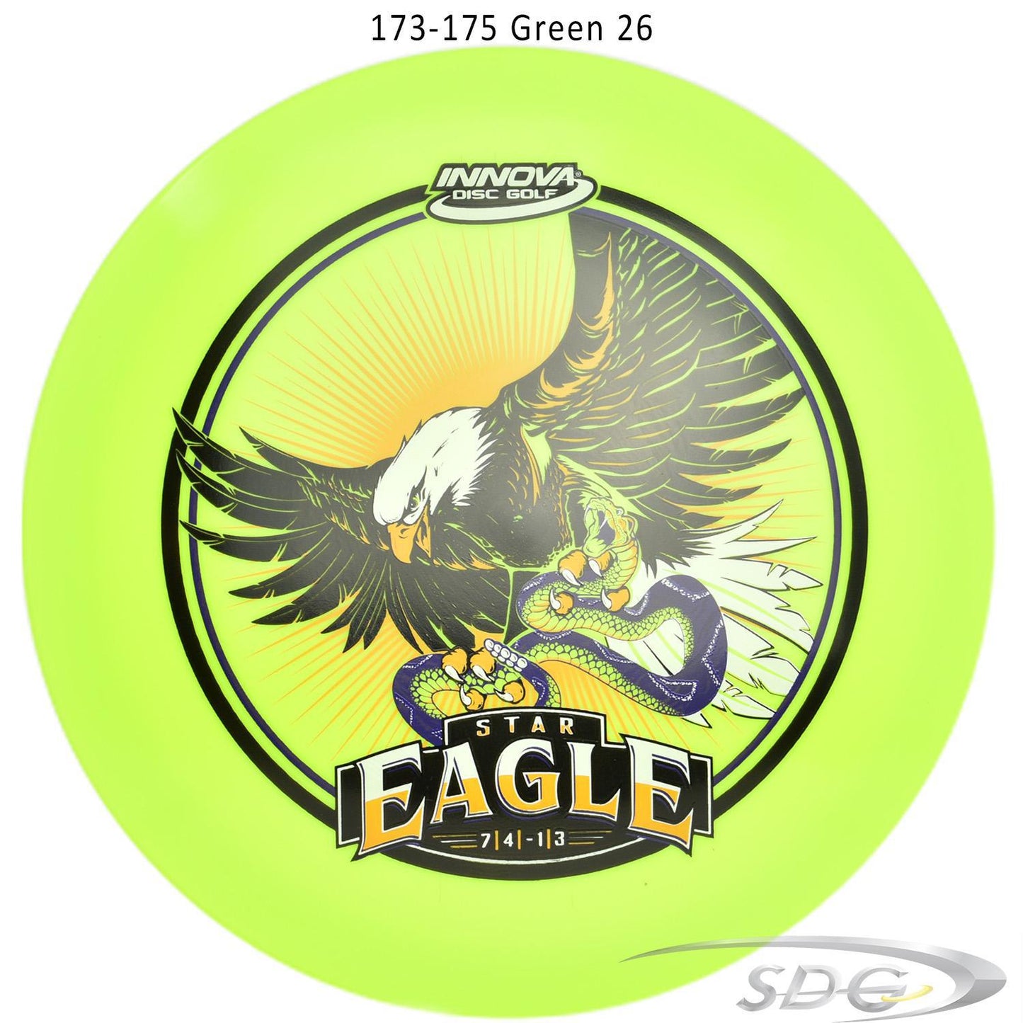 innova-star-eagle-disc-golf-fairway-driver 173-175 Green 26