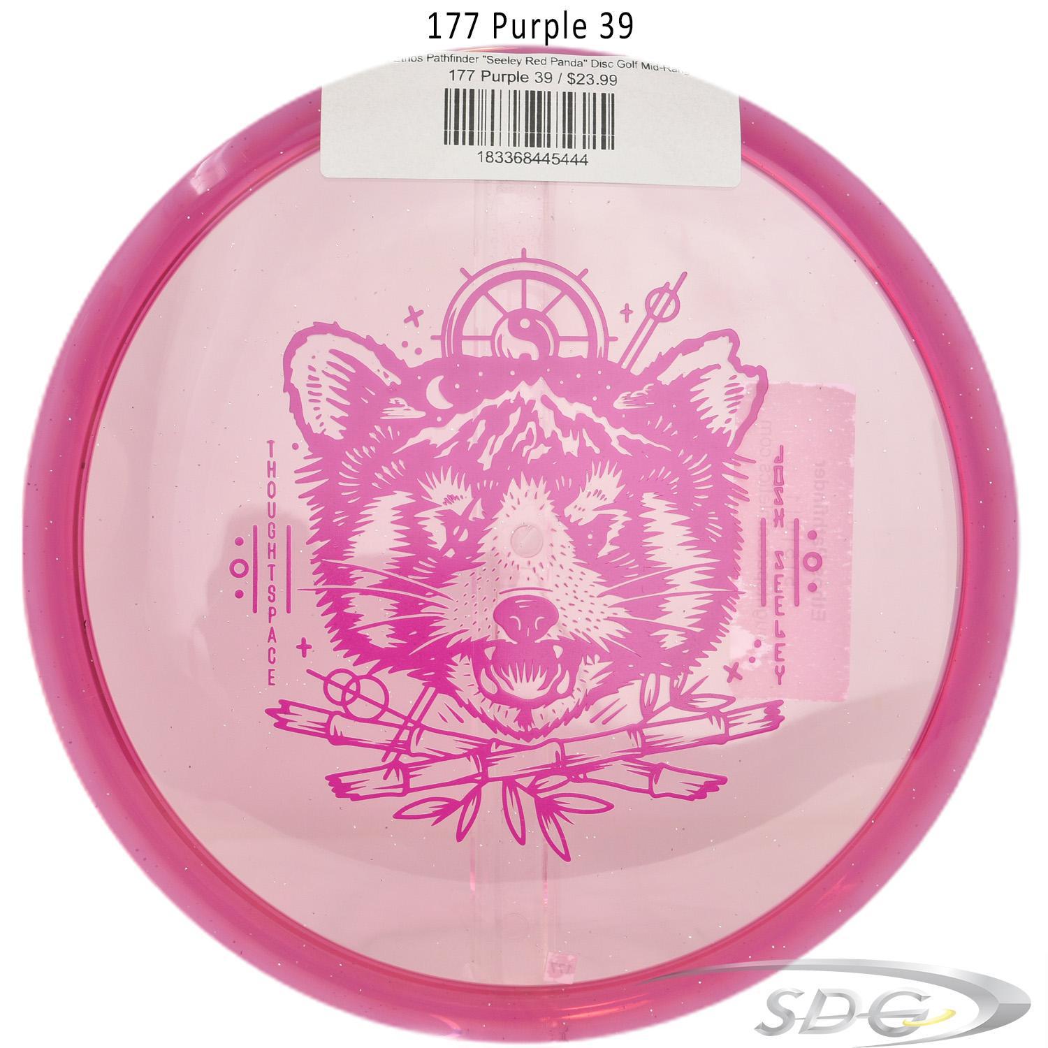 tsa-ethos-pathfinder-seeley-red-panda-disc-golf-mid-range 177 Purple 39 