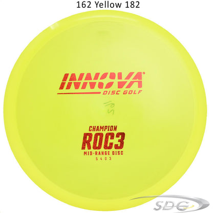 innova-champion-roc3-disc-golf-mid-range 162 Yellow 182 