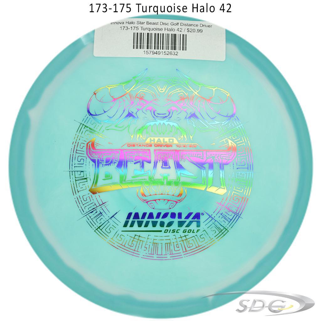 innova-halo-star-beast-disc-golf-distance-driver 173-175 Turquoise Halo 42 