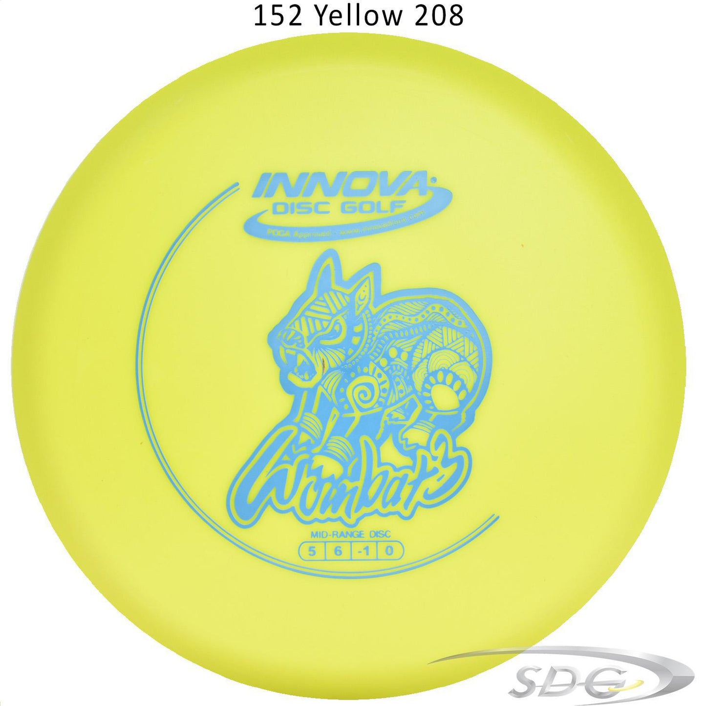 innova-dx-wombat3-disc-golf-mid-range 152 Yellow 208 
