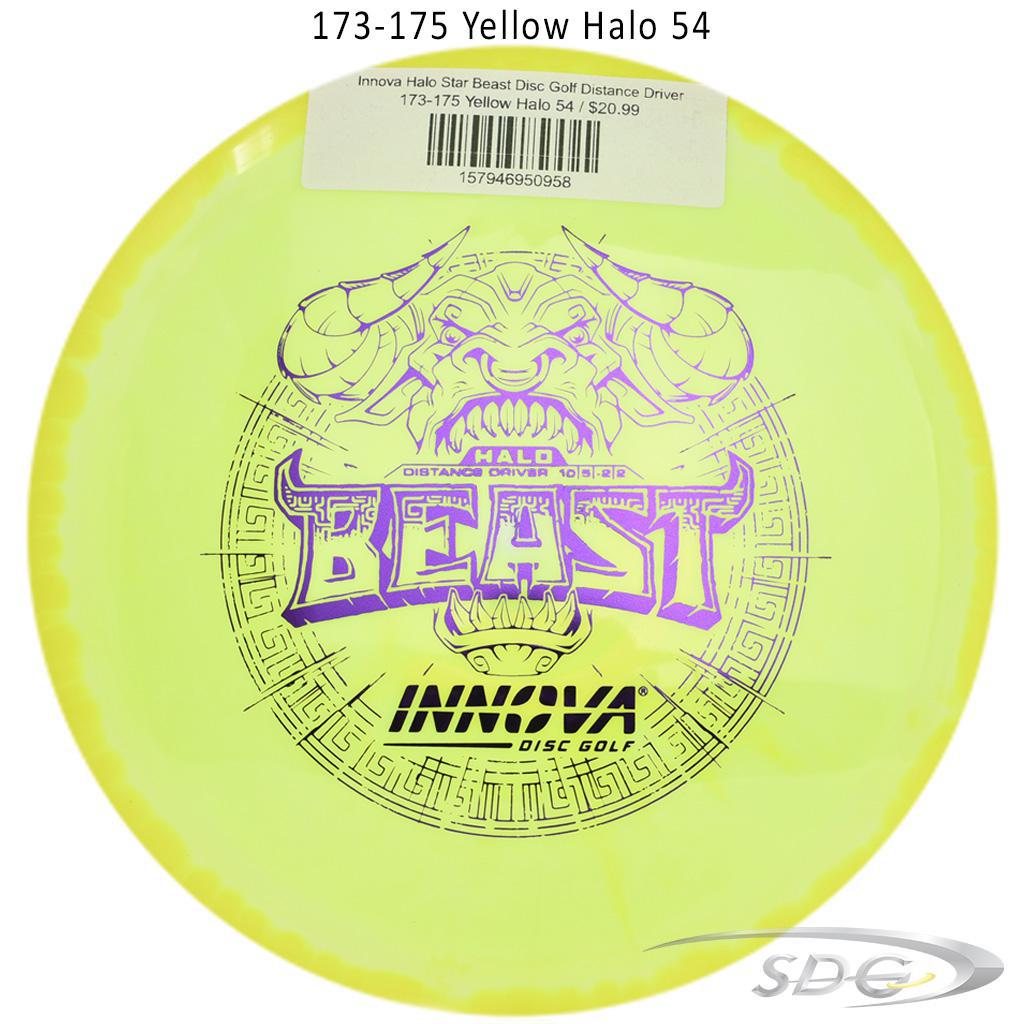 innova-halo-star-beast-disc-golf-distance-driver 173-175 Yellow Halo 54