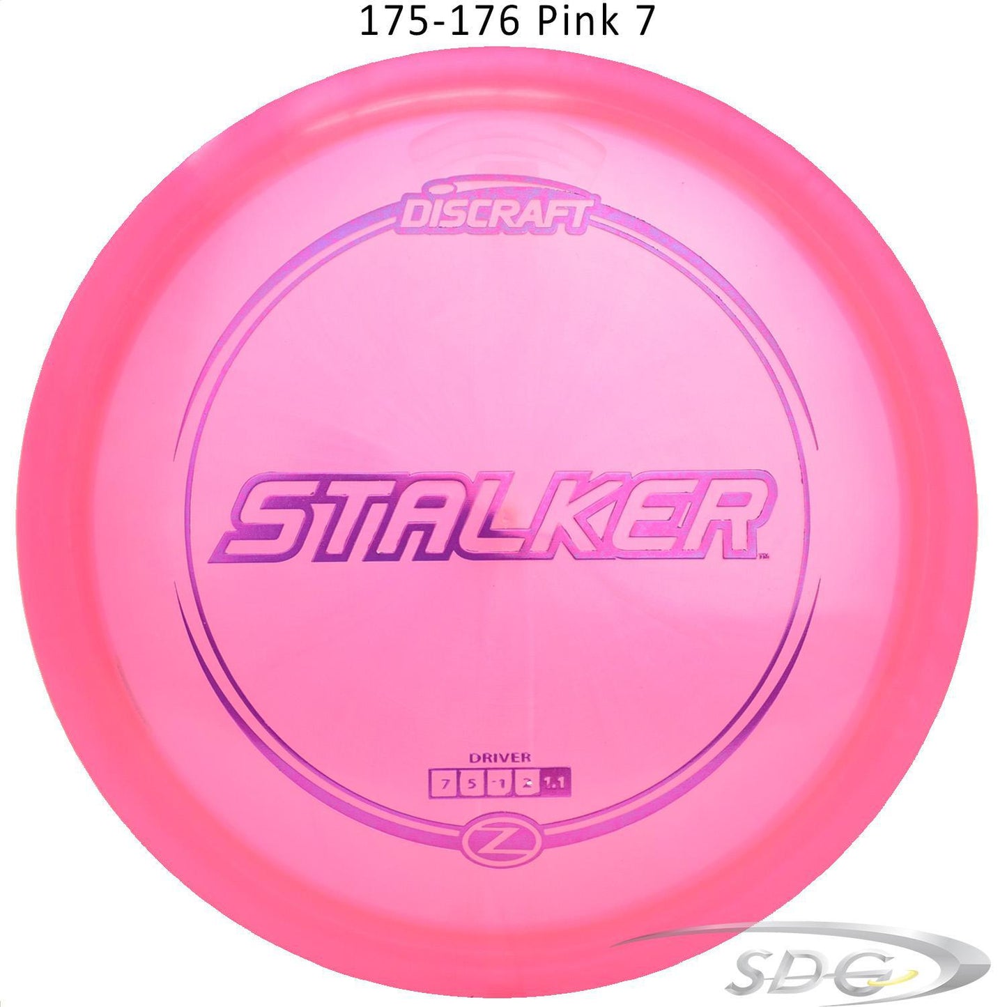 discraft-z-line-stalker-disc-golf-fairway-driver 175-176 Pink 7 