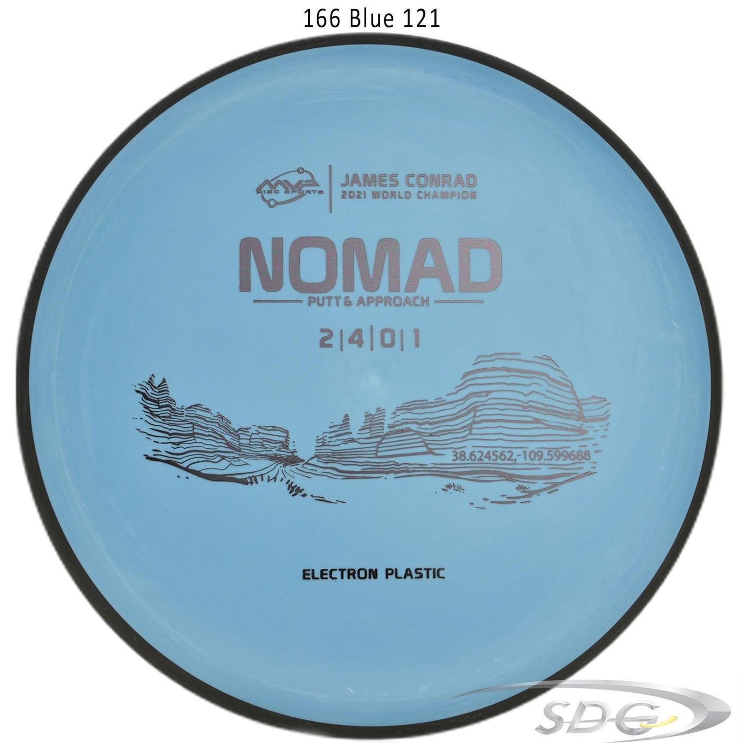 mvp-electron-nomad-medium-james-conrad-edition-disc-golf-putter 166 Blue 121 