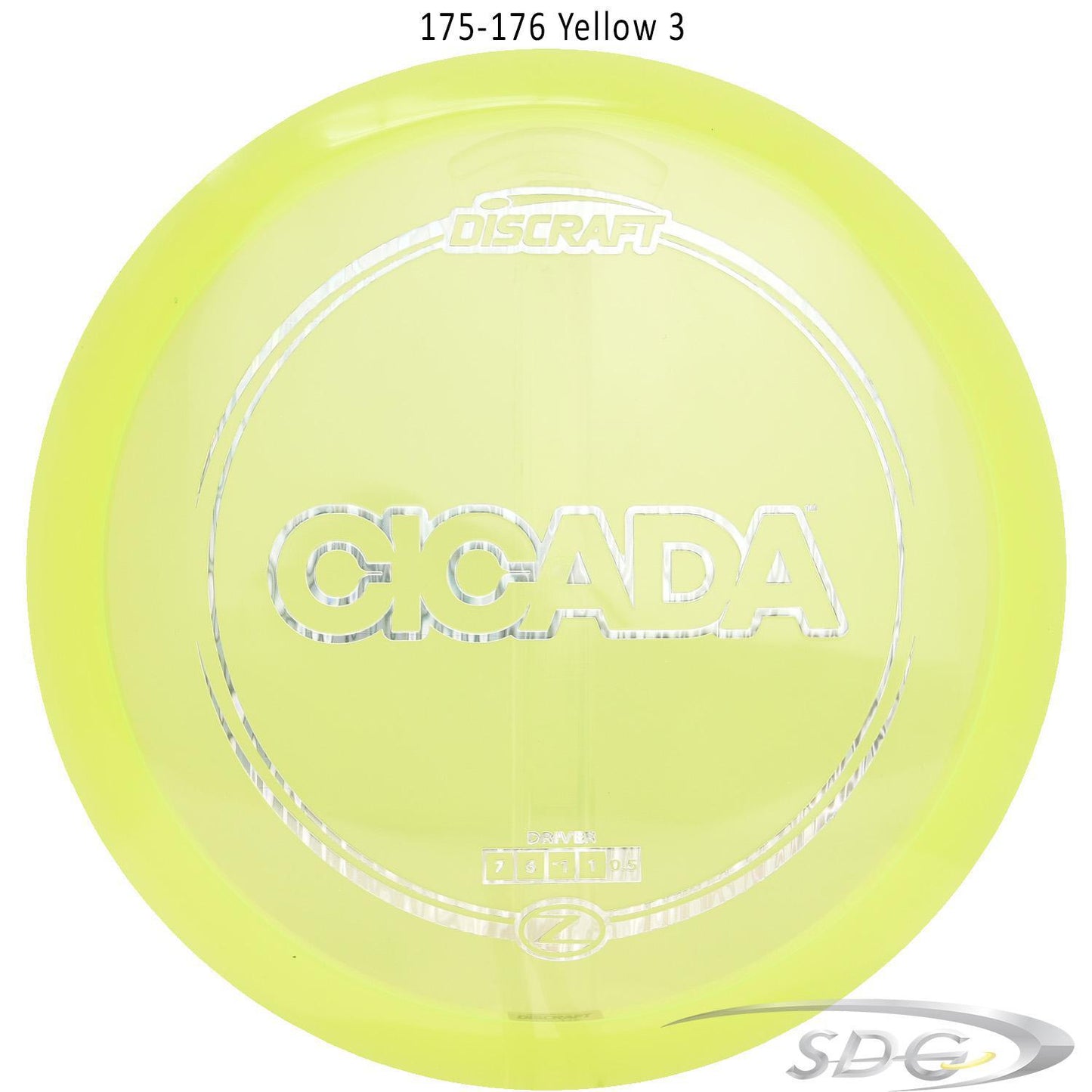 discraft-z-line-cicada-disc-golf-fairway-driver 175-176 Yellow 3 