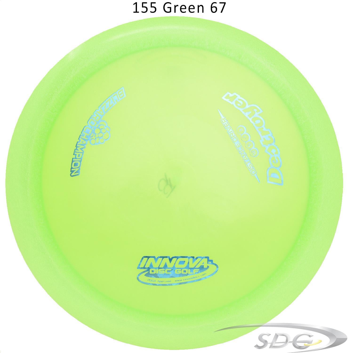 innova-blizzard-champion-destroyer-disc-golf-distance-driver 155 Green 67