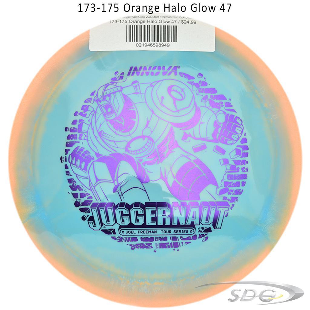 innova-halo-star-juggernaut-glow-2023-joel-freeman-disc-golf-distance-driver 173-175 Orange Halo Glow 47 