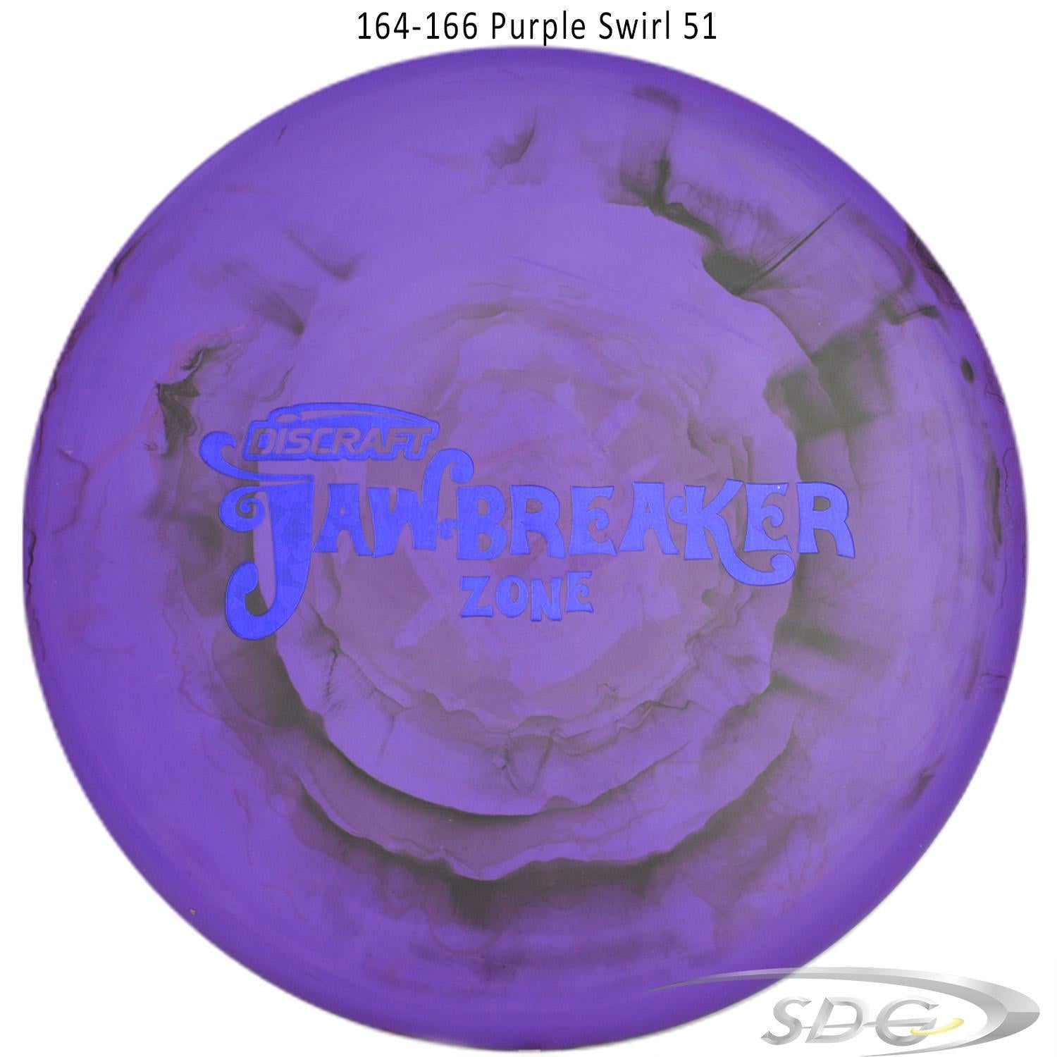discraft-jawbreaker-zone-disc-golf-putter-169-160-weights 164-166 Purple Swirl 51 