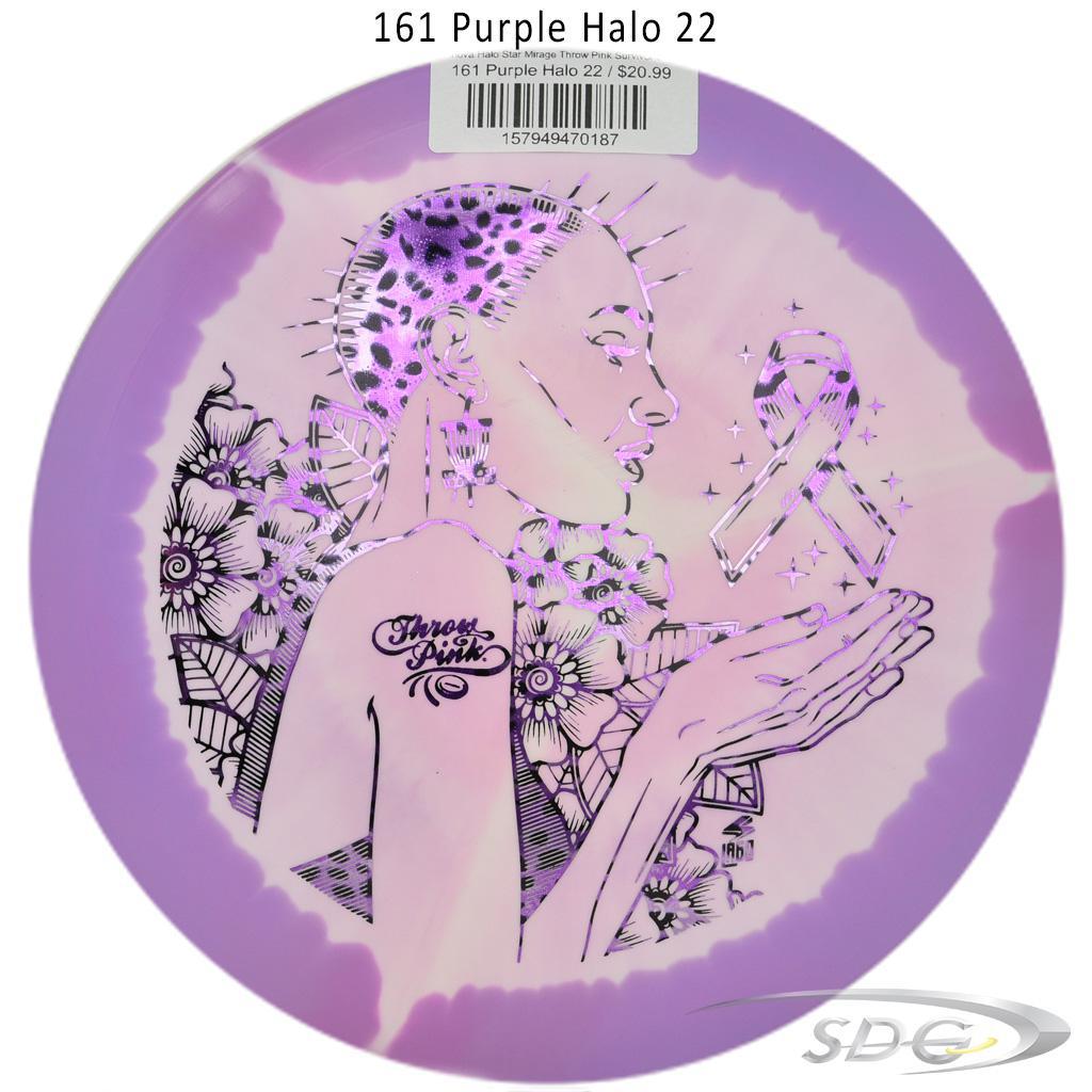 innova-halo-star-mirage-throw-pink-survivor-disc-golf-putter 161 Purple Halo 22 