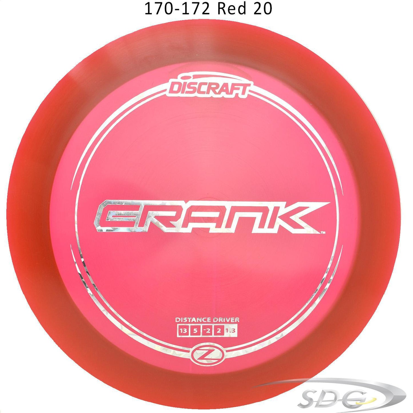 discraft-z-line-crank-disc-golf-distance-driver 170-172 Red 20