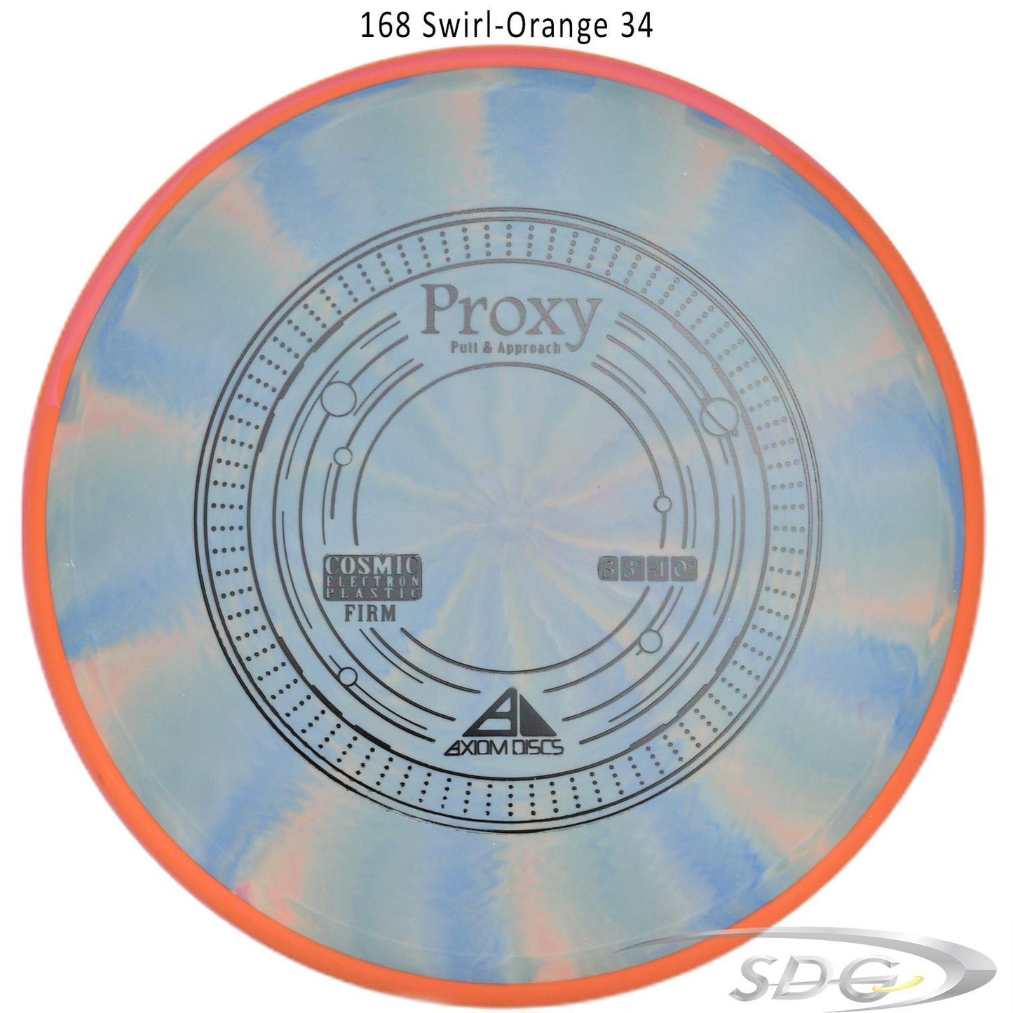 axiom-cosmic-electron-proxy-firm-disc-golf-putt-approach 168 Swirl-Orange 34 
