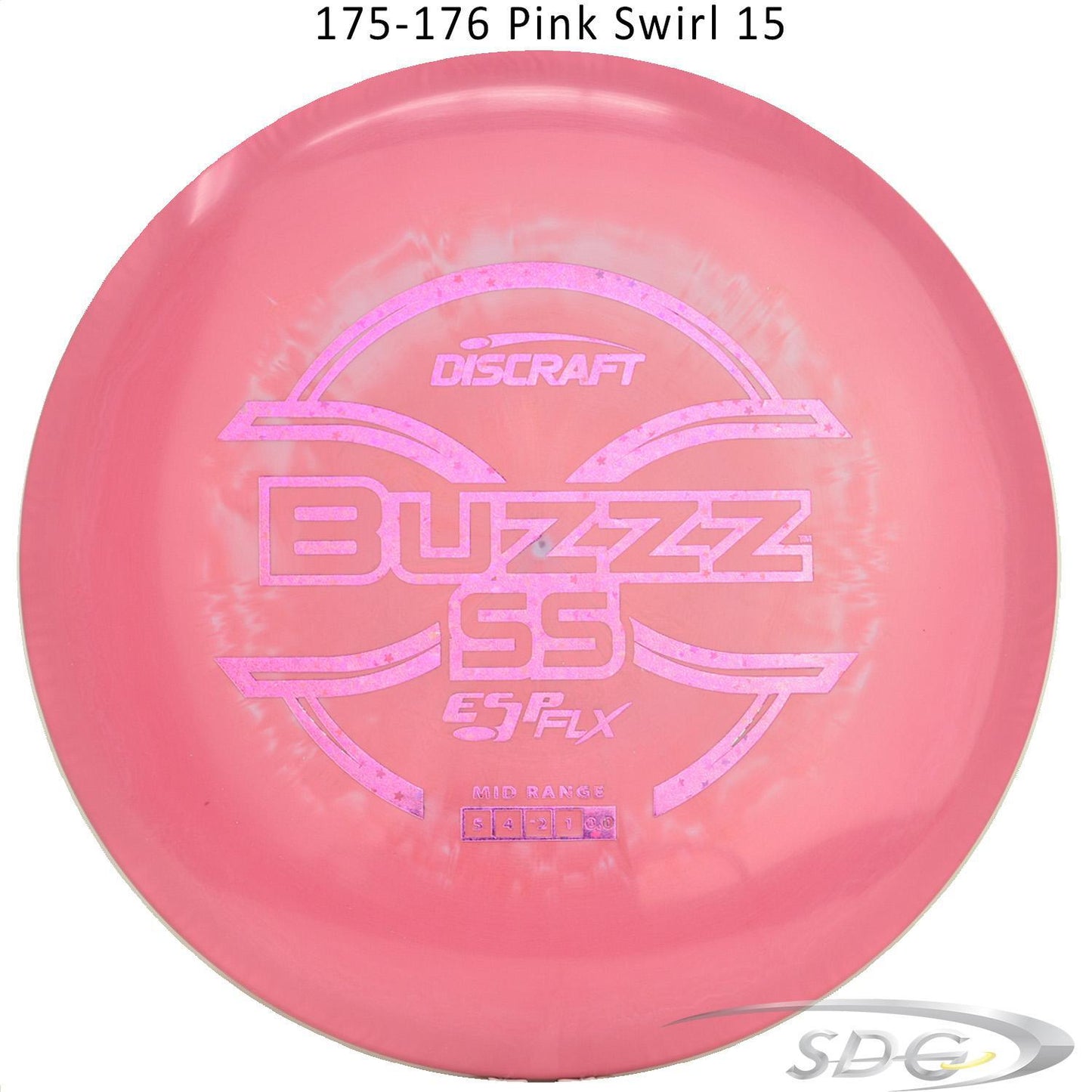 discraft-esp-flx-buzzz-ss-disc-golf-mid-range 175-176 Pink Swirl 15 