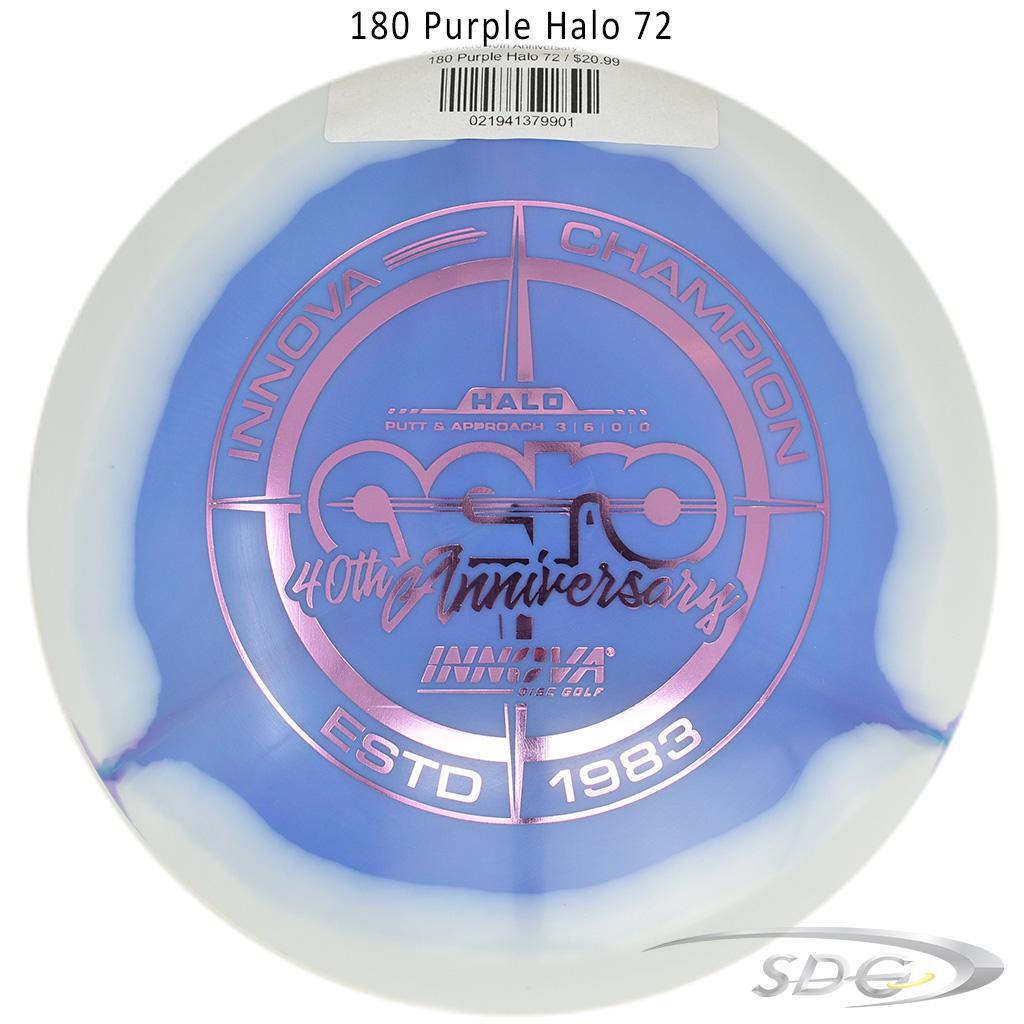 innova-halo-star-aero-40th-anniversary-le-disc-golf-putter 180 Purple Halo 72 