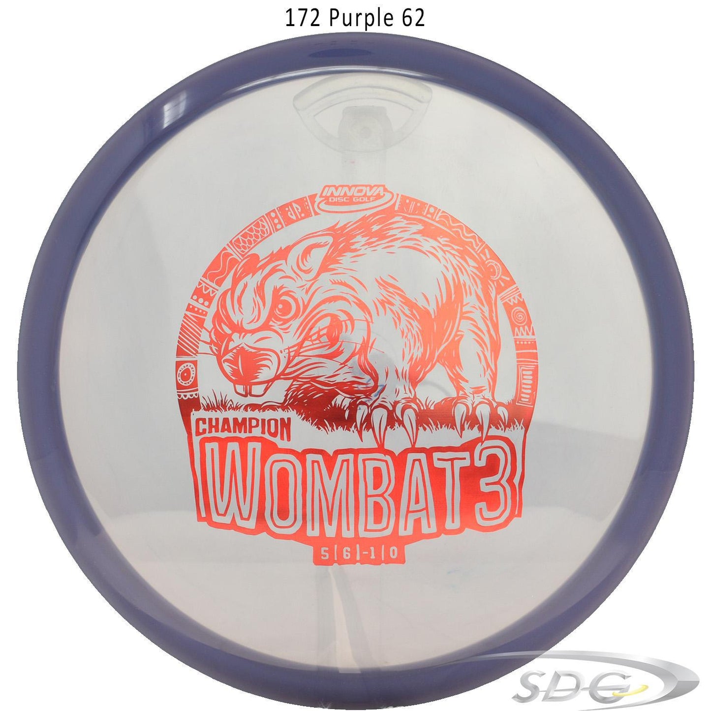 innova-champion-wombat3-disc-golf-mid-range 172 Purple 62 
