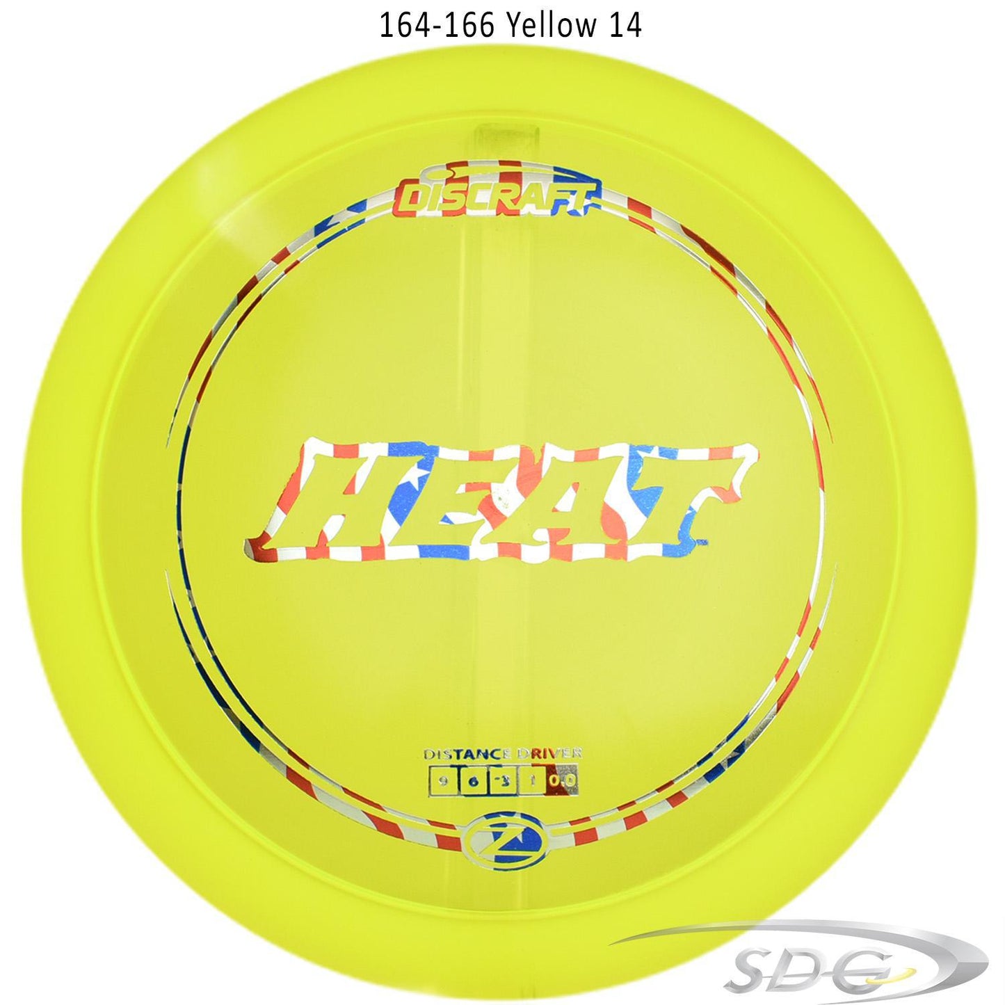 discraft-z-line-heat-disc-golf-distance-driver-169-160-weights 164-166 Yellow 14 