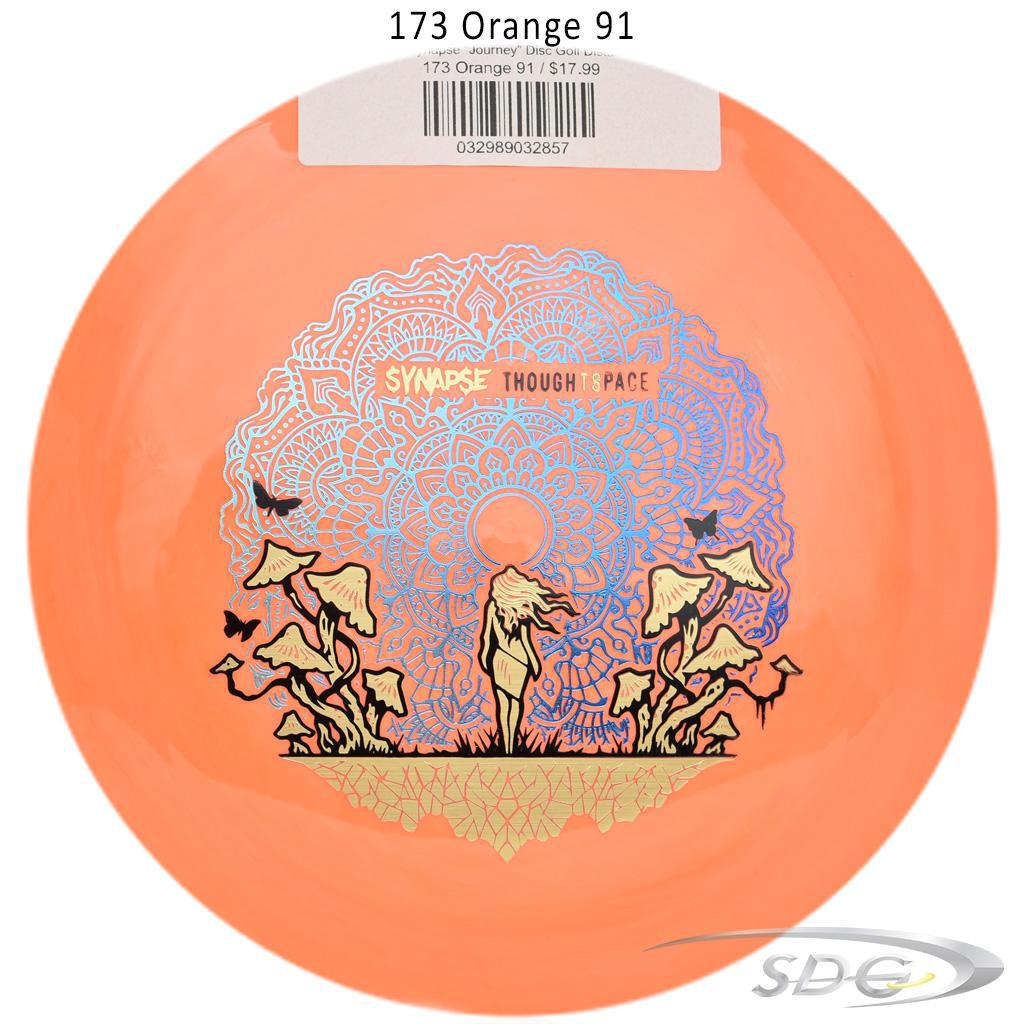 tsa-aura-synapse-journey-disc-golf-distance-driver 173 Orange 91 