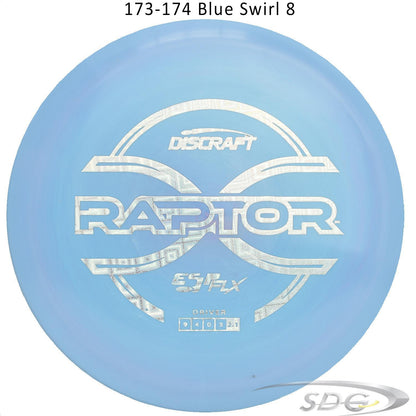 discraft-esp-flx-raptor-disc-golf-distance-driver 173-174 Blue Swirl 8