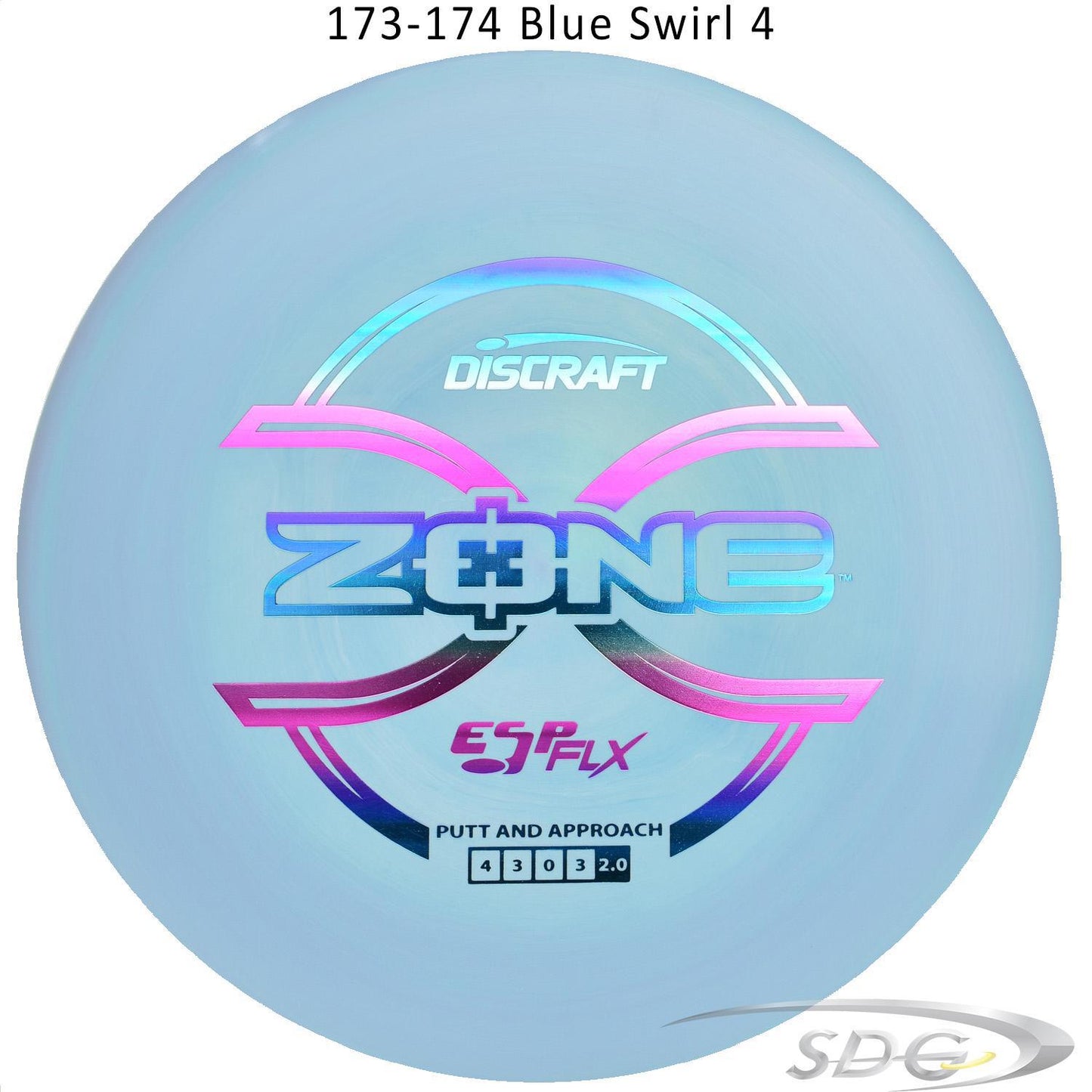 discraft-esp-flx-zone-disc-golf-putter 173-174 Blue Swirl 4 