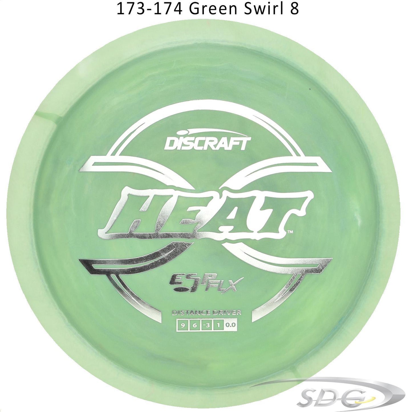discraft-esp-flx-heat-dis-golf-distance-driver 173-174 Green Swirl 8 